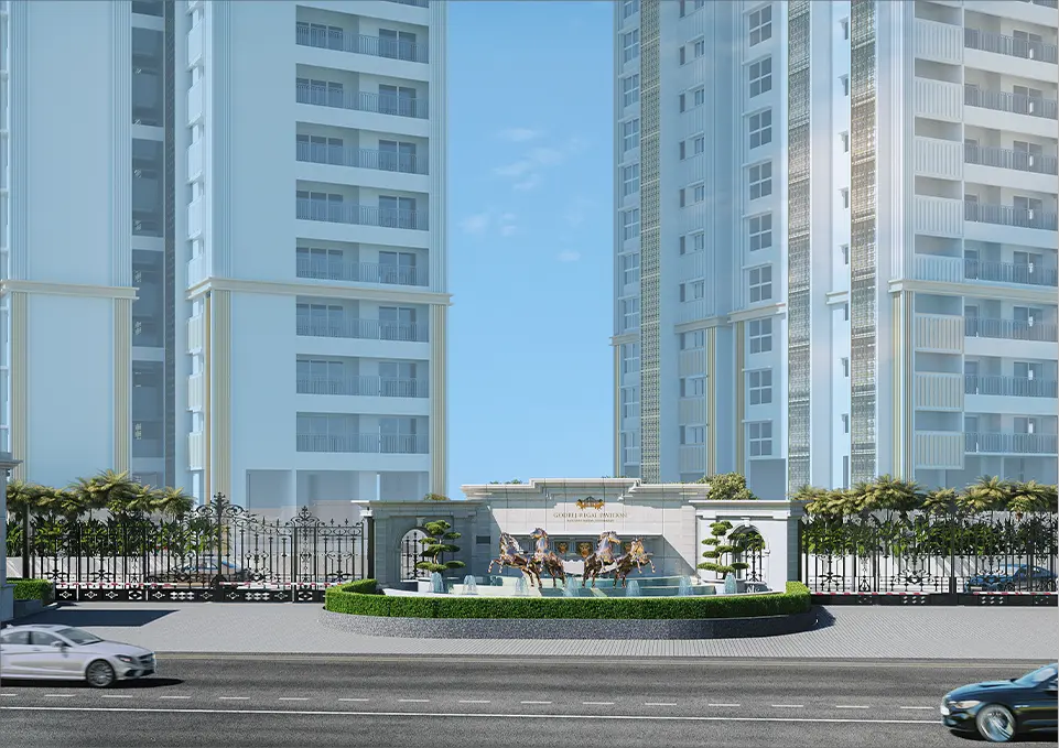 Godrej Sarjapur driveway