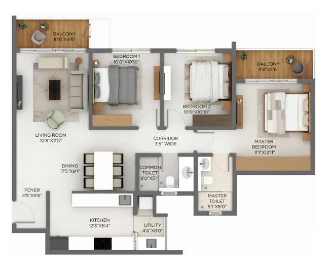 Godrej Sarjapur Floor Plan